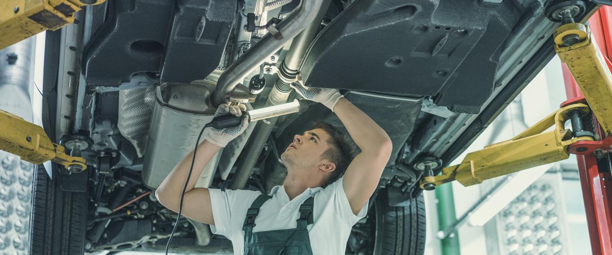 Technician checking vehicle - Car Servicing Whitwick